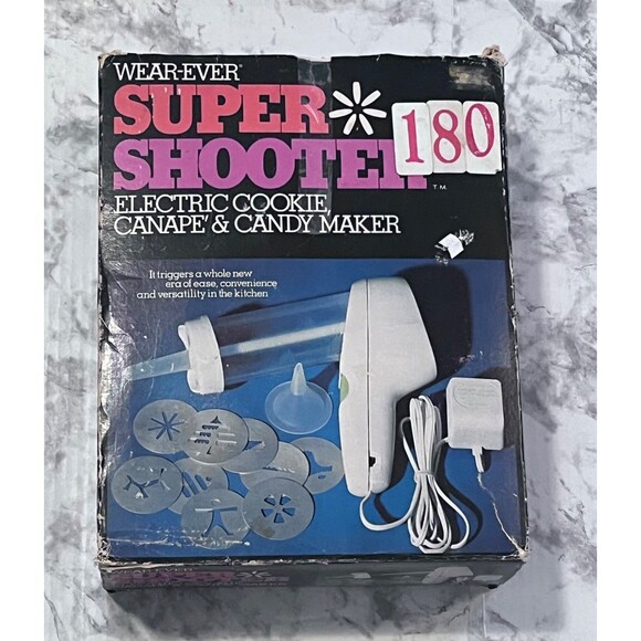 VTG Wear Ever Super Shooter 180 Electric Cookie Canape Candy Maker PS7204 TESTED - Picture 3 of 13